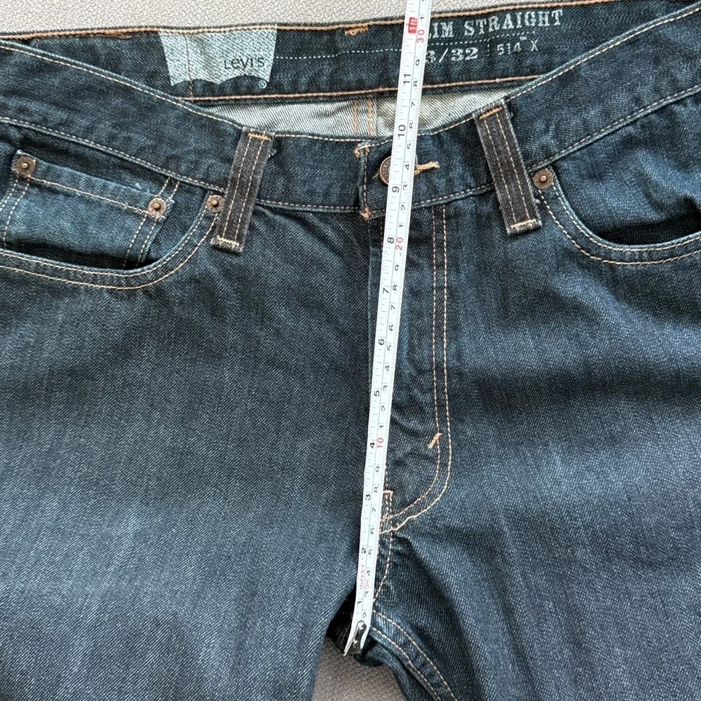 33X32 Levi's Men's Dark Blue Straight Jeans 514